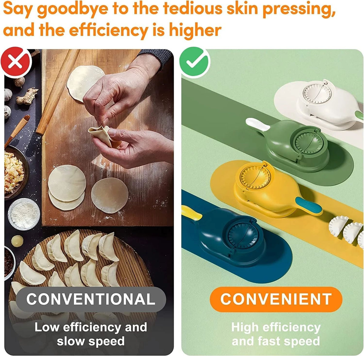 2-in-1 Samosa & Dumpling Maker – Easy Kitchen Press