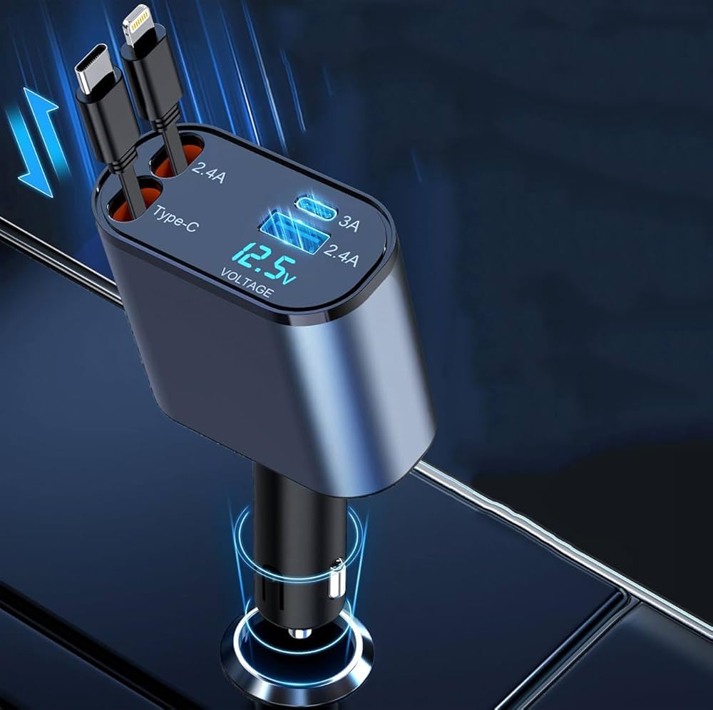 4-in-1 Retractable Charging Cable – Fast Charging Cable