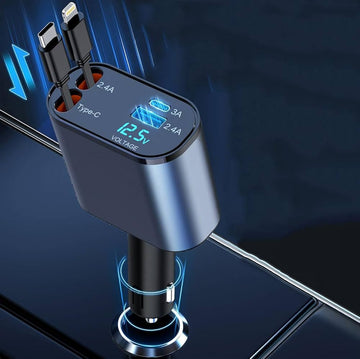 4-in-1 Retractable Charging Cable – Fast Charging Cable