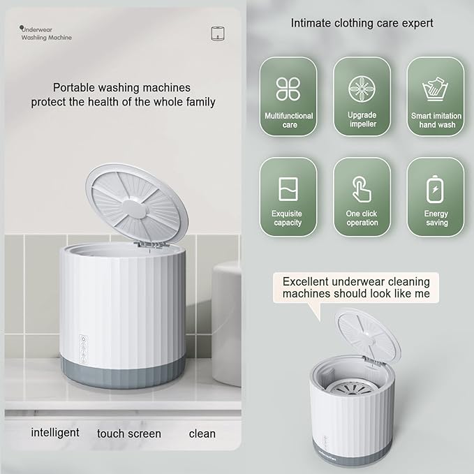 Automatic Washing Machine – Smart Portable Laundry Washer
