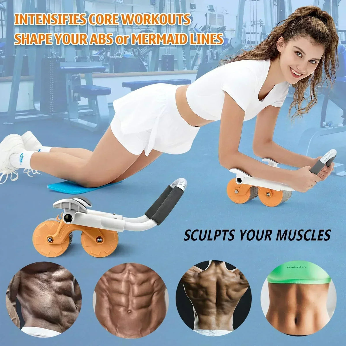 Ab Abdominal Fitness Exercise Roller