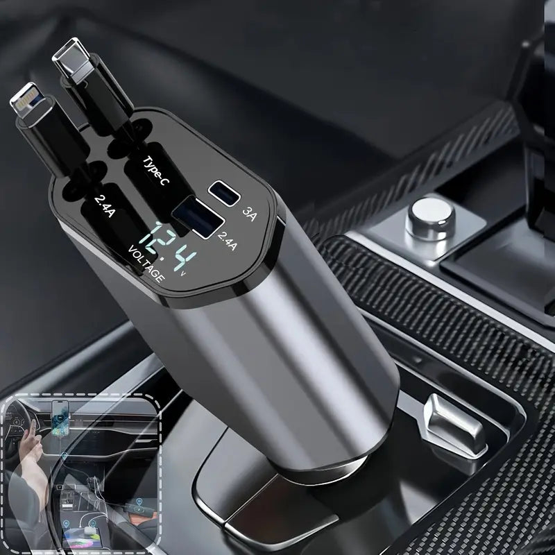 4-in-1 Retractable Charging Cable – Fast Charging Cable