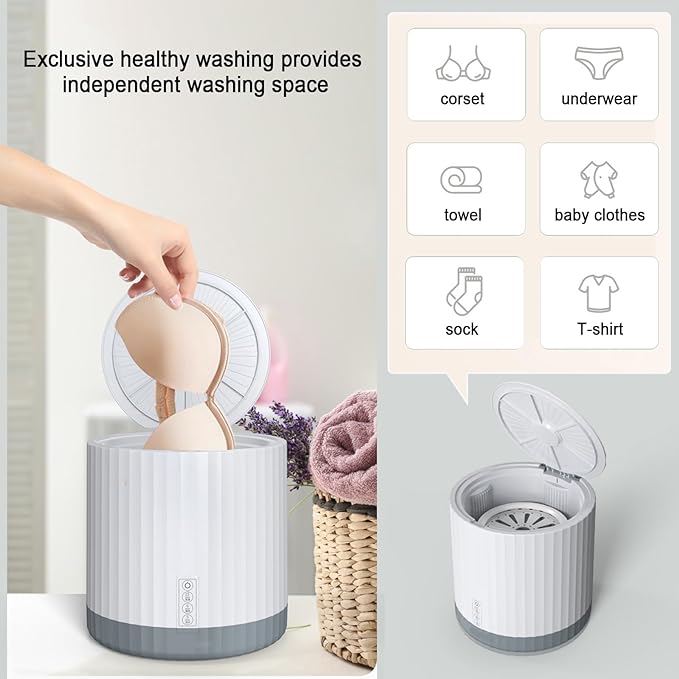 Automatic Washing Machine – Smart Portable Laundry Washer