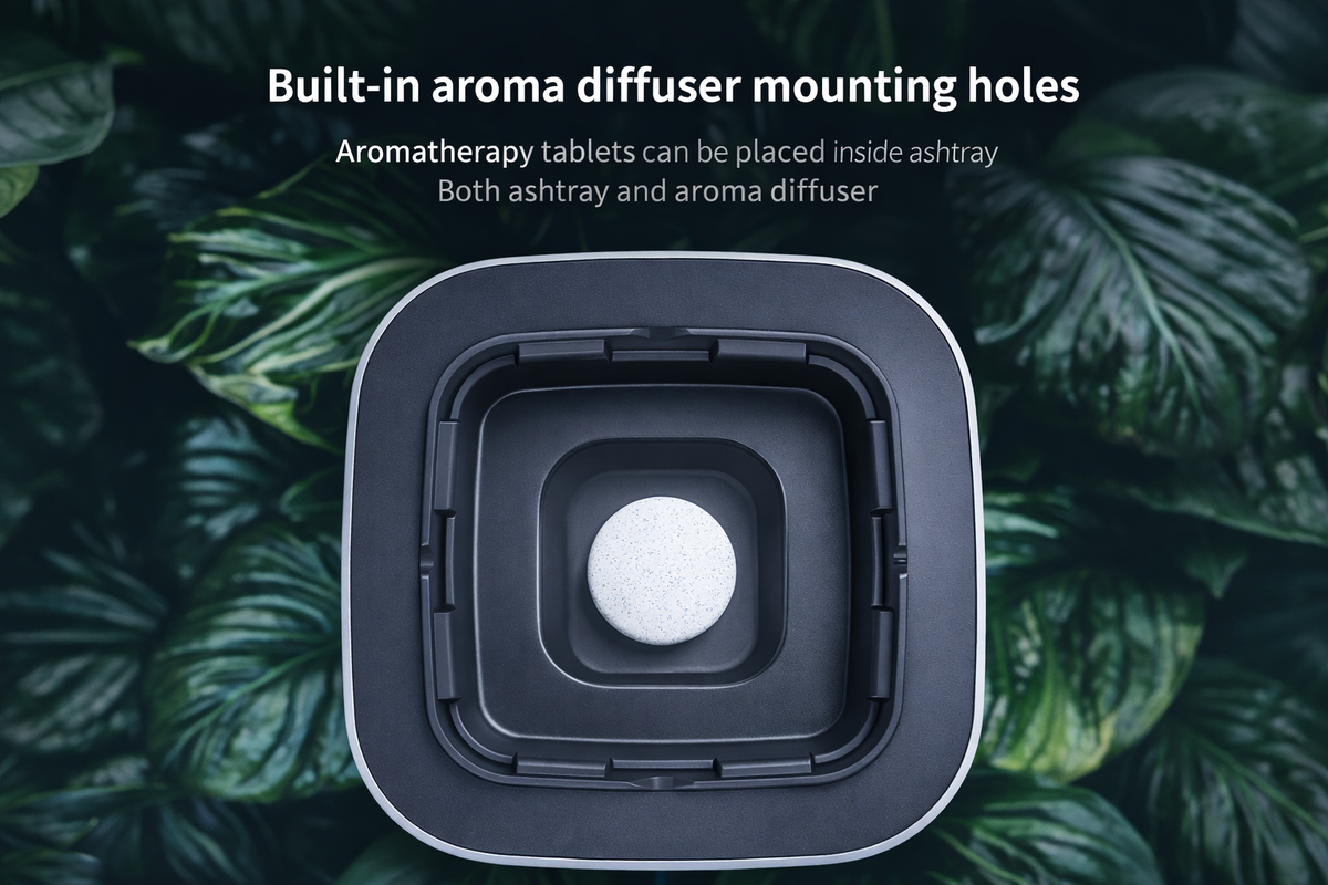Smart Electric Air Purifier Ashtray – Smokeless & Odor Filter